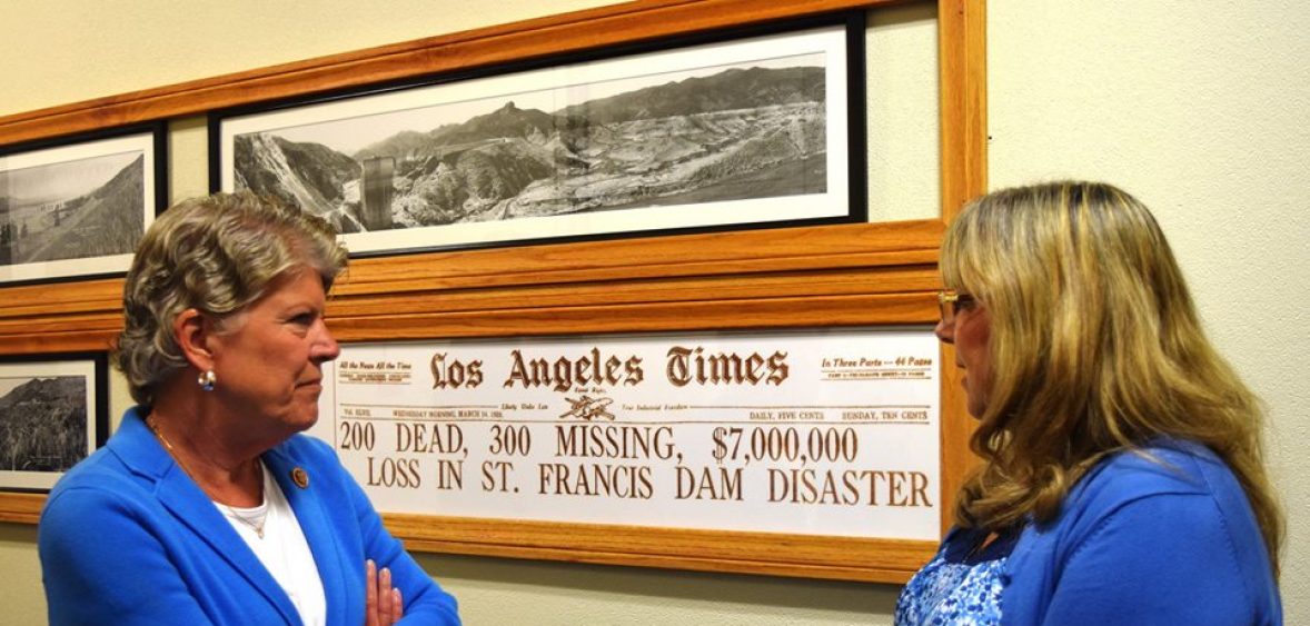Brownley at Ventura County Museum's St. Francis Dam Disaster Exhibit