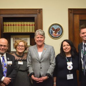 Brownley with Local Healthcare Research Funding Advocates