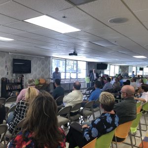 Brownley Speaks with Employees at Smiths Interconnect